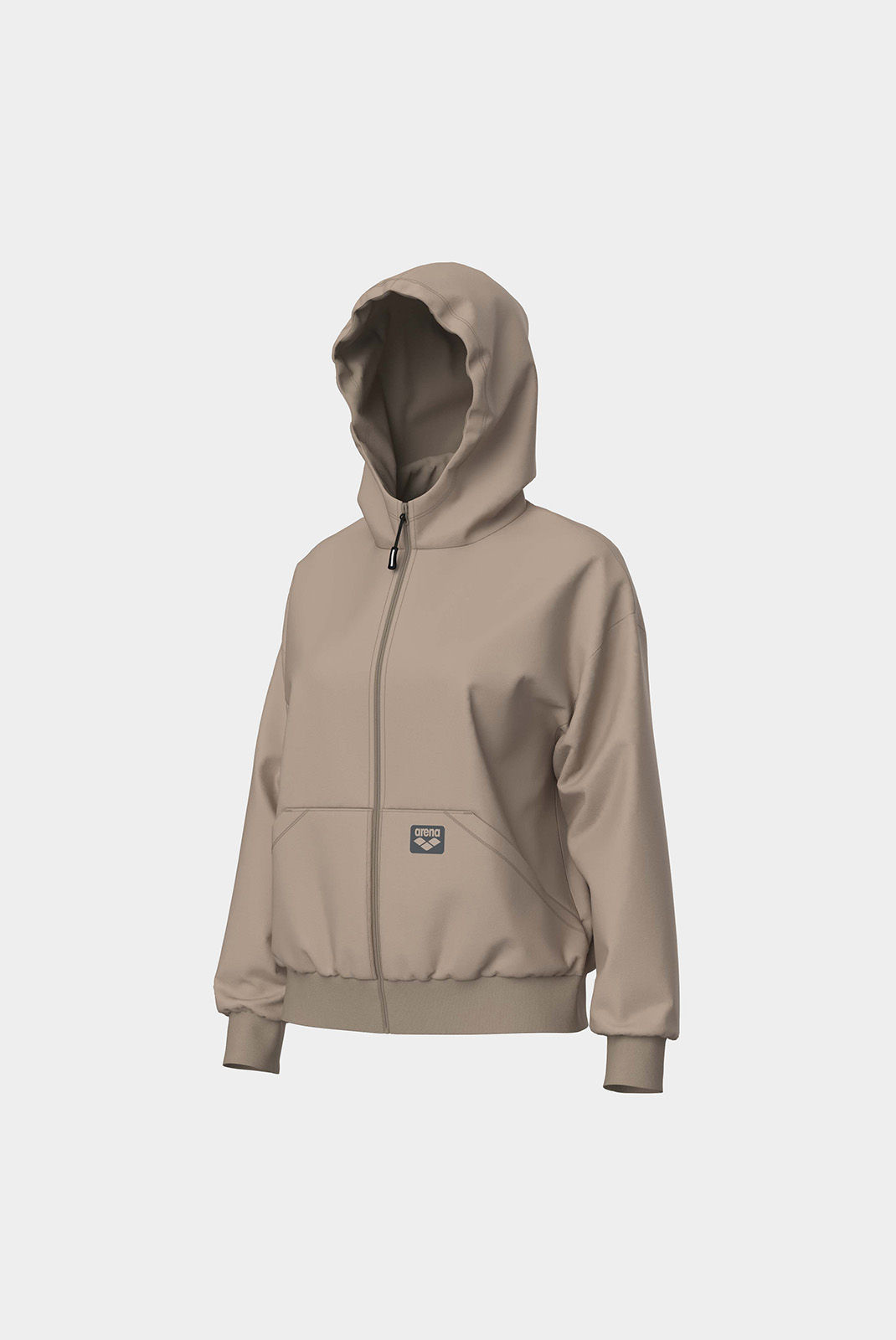 Жіночий світшот Arena BRUSHED HOODED F/Z JACKET AS dove