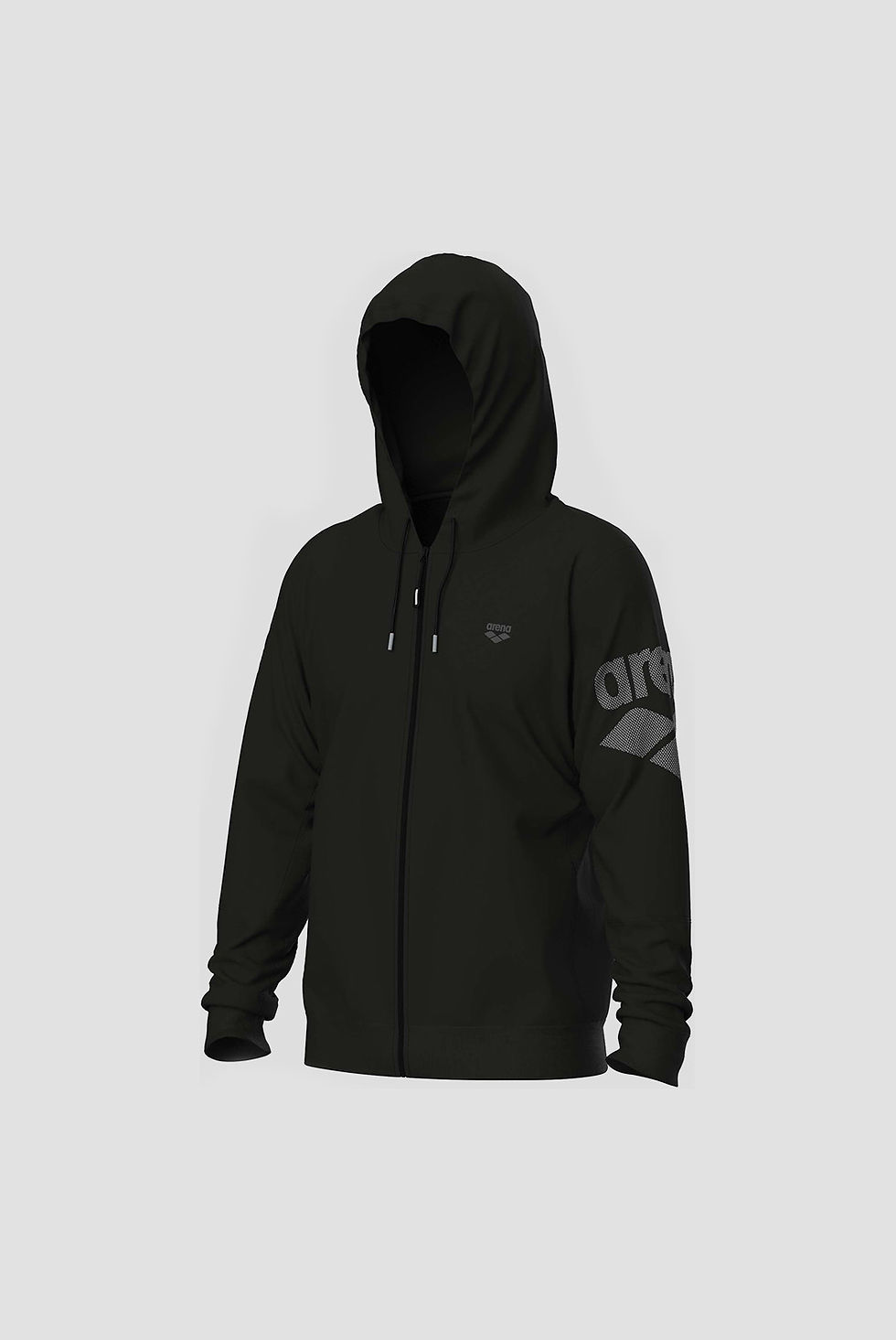 Прев'ю: Чоловічий світшот Arena UNBRUSHED HOODED F/Z JACKET black