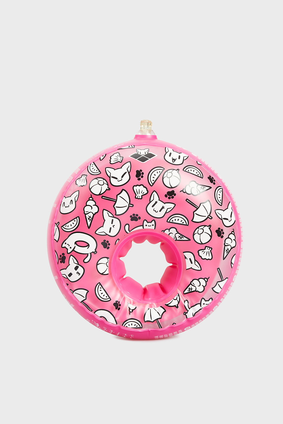 Надувне коло рожевого кольору з котиками та іншими малюнками. Інтернет-магазин SwimDream