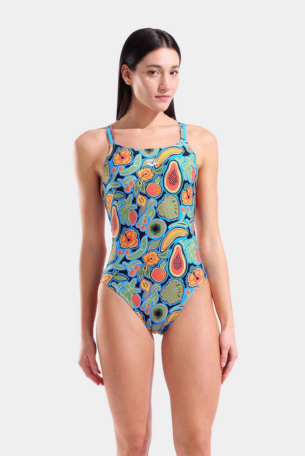 Прев'ю: Жіночий купальник Arena FRUITS SWIMSUIT LACE PLUS BACK