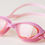 Прев'ю: Рожеві окуляри для плавання, великий план, зручність, підтримка зору. Інтернет-магазин SwimDream