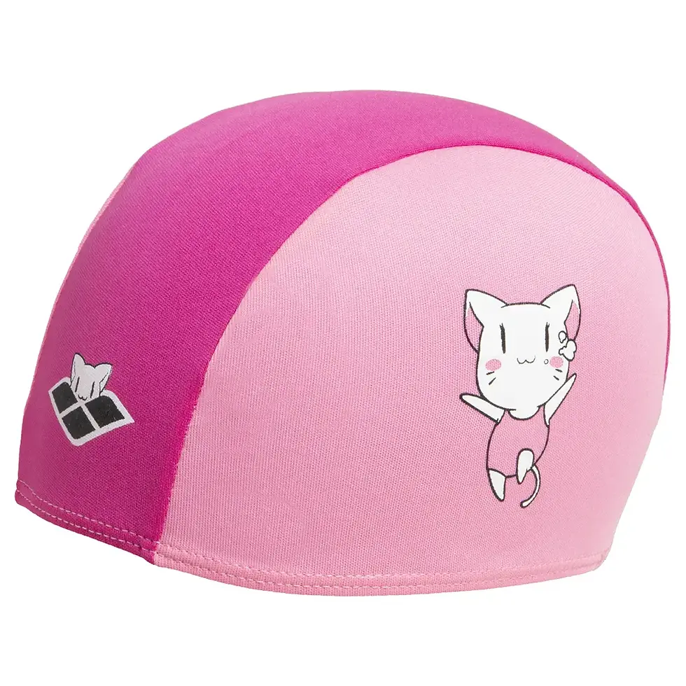 Дитяча шапочка для плавання рожевого кольору з малюнком, Інтернет-магазин SwimDream.