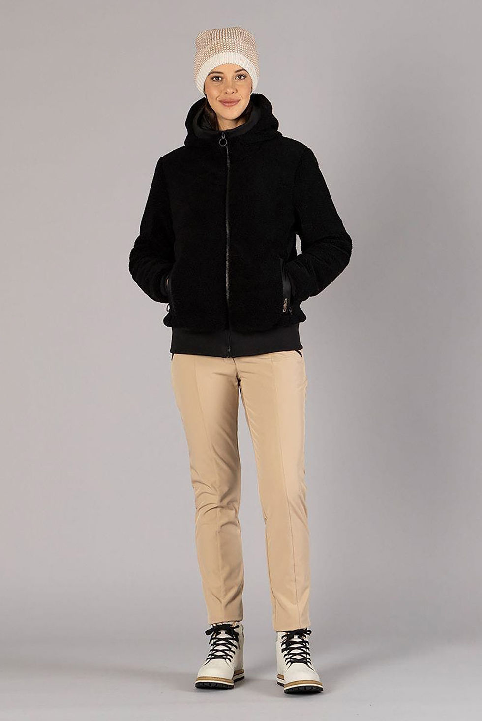 Прев'ю: Жіноча куртка CMP JACKET FIX HOOD TEDDY FUR