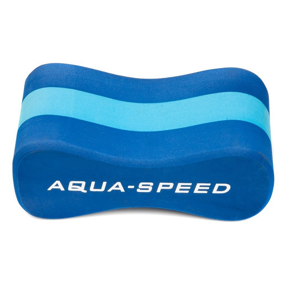Синя дошка для плавання Aqua Speed з логотипом, кольору синій та блакитний.