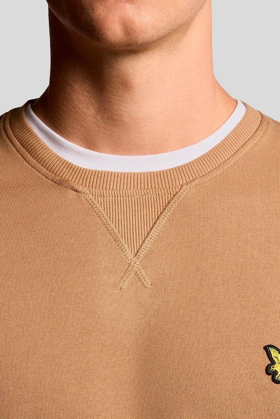 Прев'ю: Чоловічий світшот Lyle & Scott CREW NECK SWEATSHIRT (tigers eye)