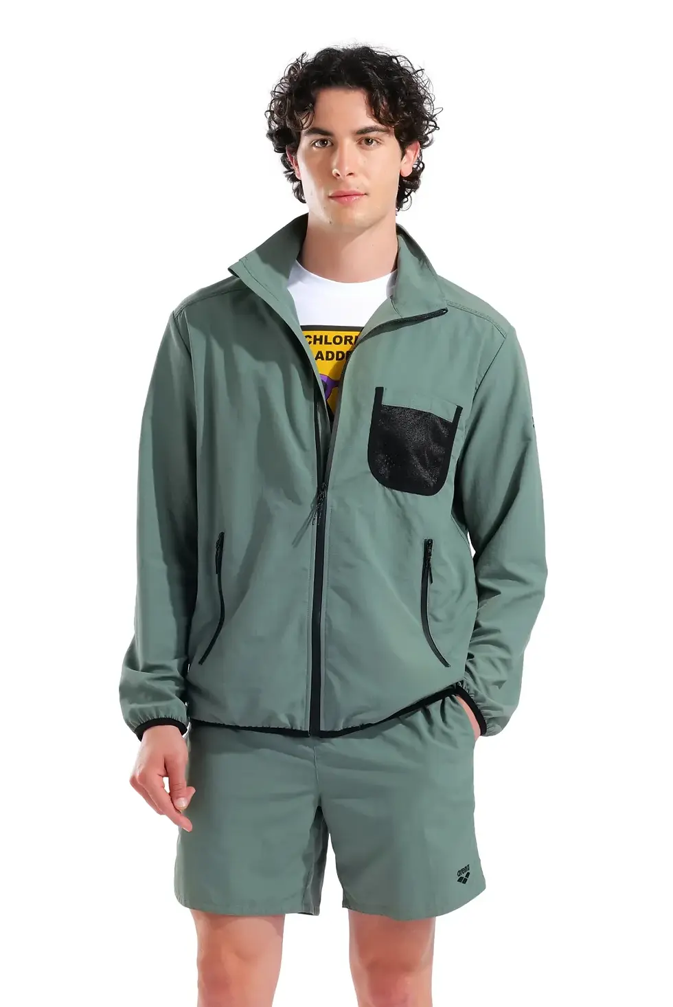 Прев'ю: Чоловіча вітровка Arena FULLZIP JACKET RIPSTOP sage