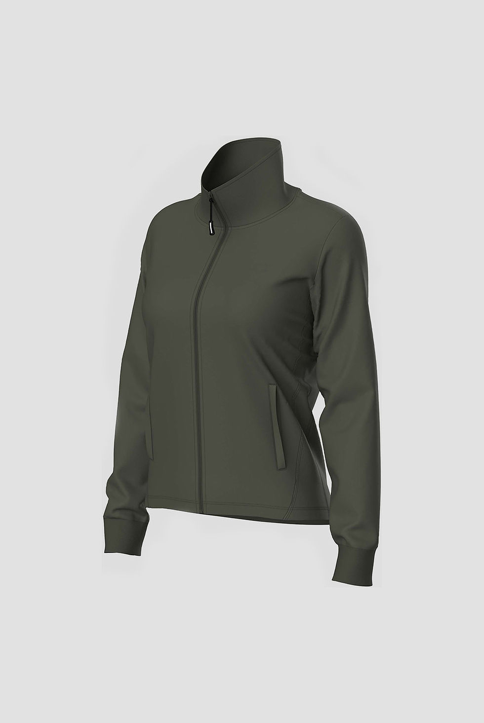 Прев'ю: Жіночий світшот Arena BRUSHED F/Z JACKET AS olive green