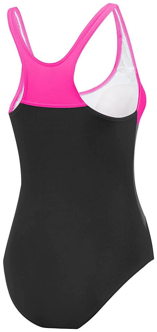 Чорний купальник з рожевим верхом. Купальник закритий для жінок Aqua Speed BELLA 61219.