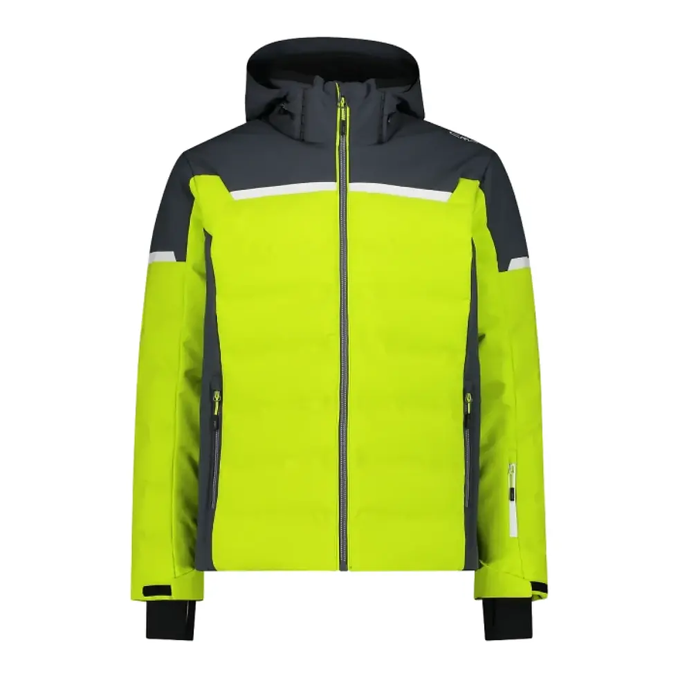 Яскрава зелена куртка з капюшоном. Парка CMP LONG JACKET FIX HOOD TWILL р.46. Інтернет-магазин SwimDream.