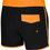 Прев'ю: Чорні та помаранчеві плавки-шорти AXEL 7184, чоловічі, для плавання, інтернет-магазин SwimDream
