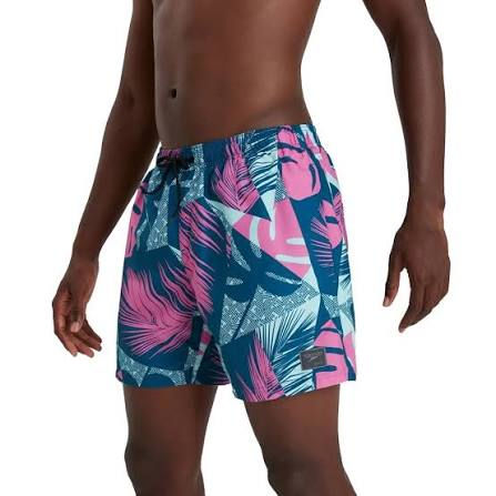 Прев'ю: Чоловічі спортивні шорти Speedo PRINT LEIS 16 WATERSHORT AM BLUE/GREEN