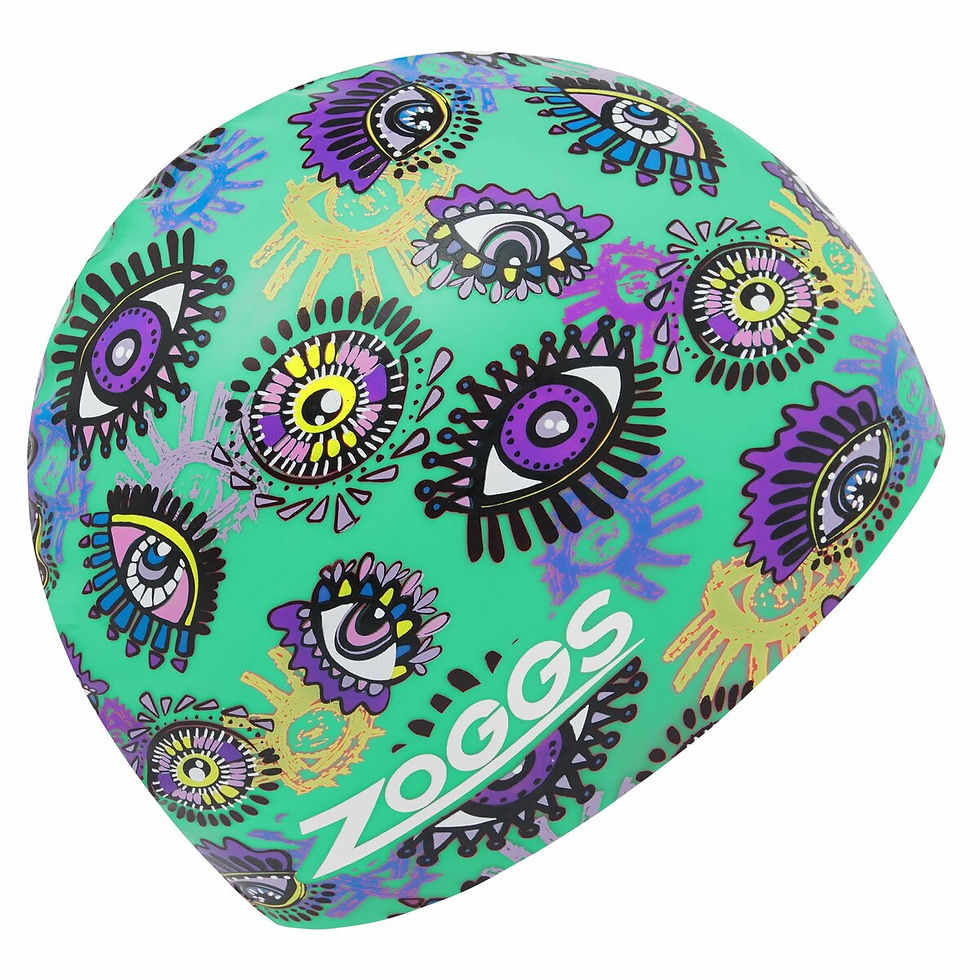 Зооgs swim cap with eyes pattern, vibrant colours. Інтернет-магазин SwimDream.