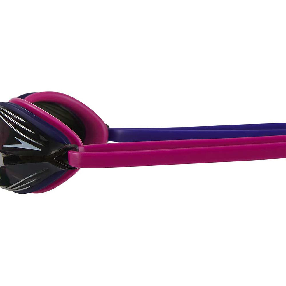 Фіолетові окуляри для плавання, рожеві ремінці, плавання, SwimDream.