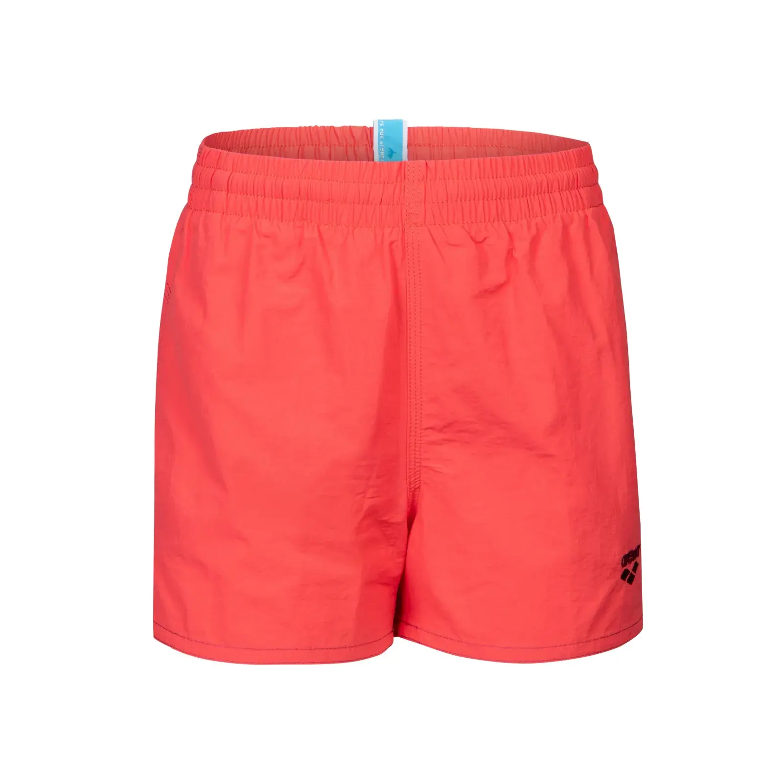 Яскраво-червоні шорти Arena TEAM SHORT SOLID р.S на білому фоні. Інтернет-магазин SwimDream