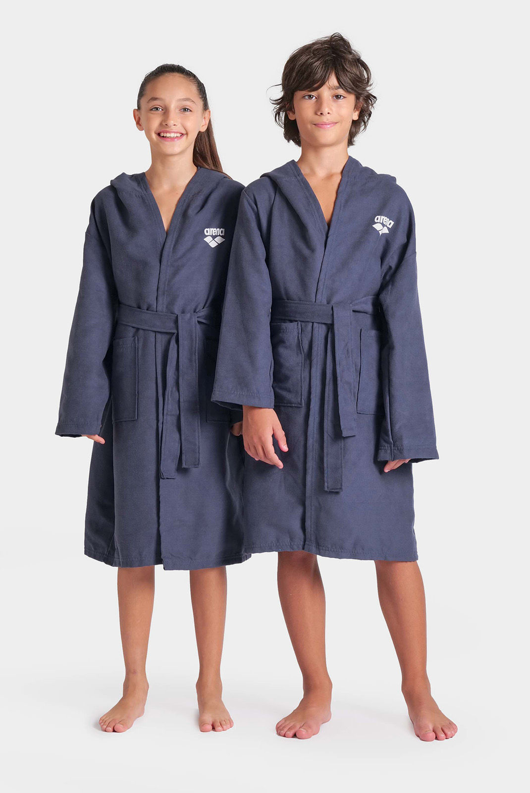 Халат Arena ZEAL JR ROBE (navy-white)