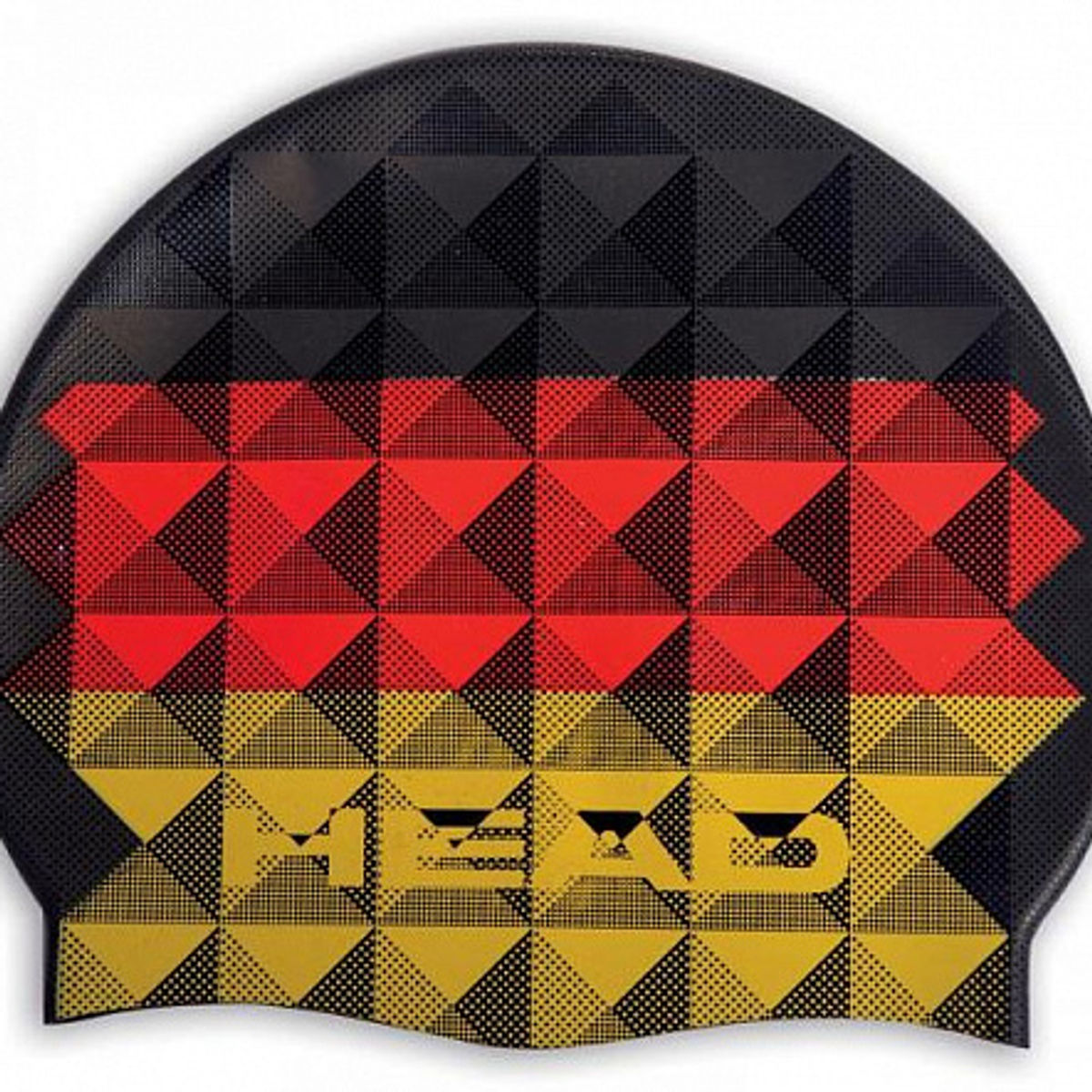 Шапочка для плавання з прапором Німеччини, текст HEAD внизу. Інтернет-магазин SwimDream