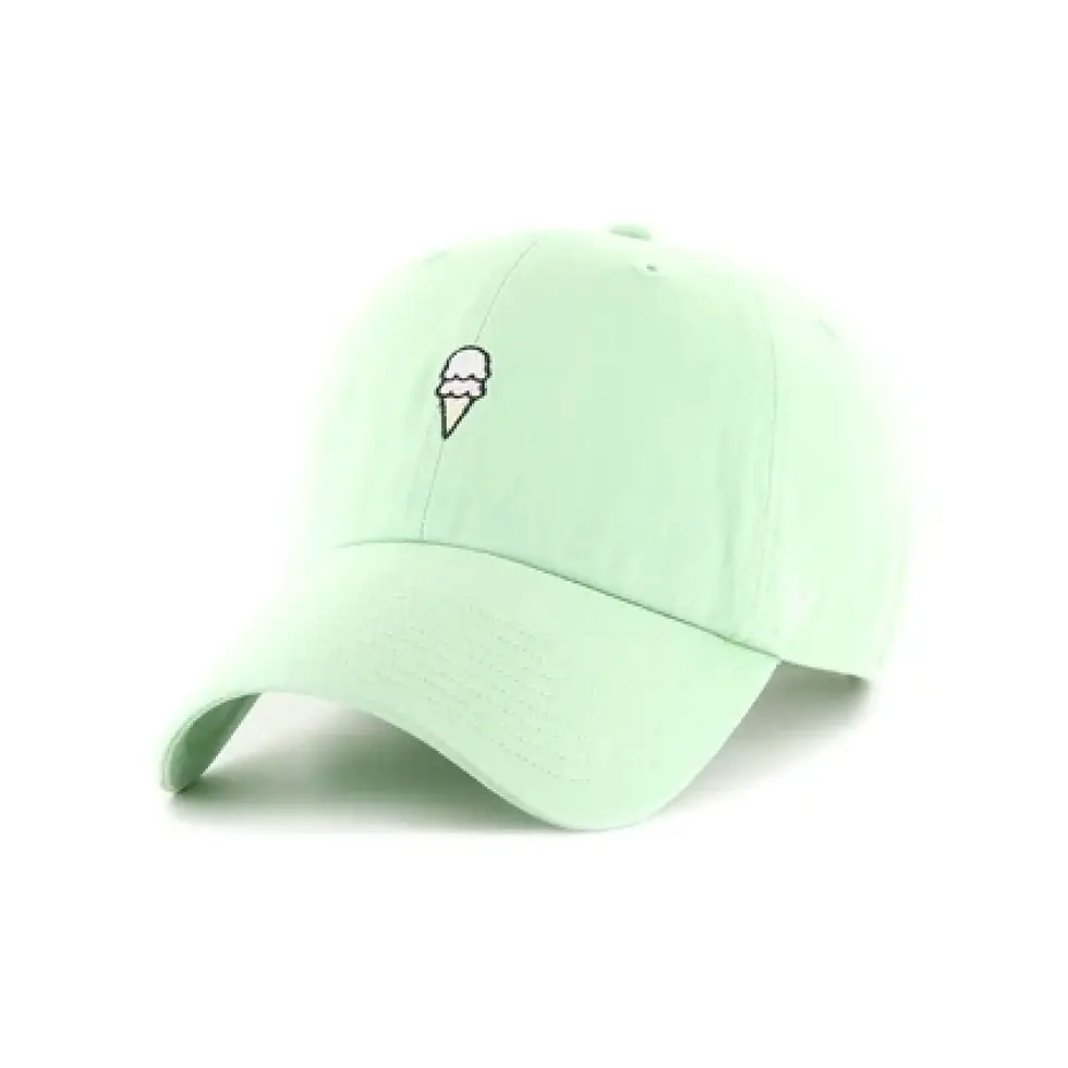 Зелена кепка з логотипом морозива, стильний літній аксесуар, інтернет-магазин SwimDream.