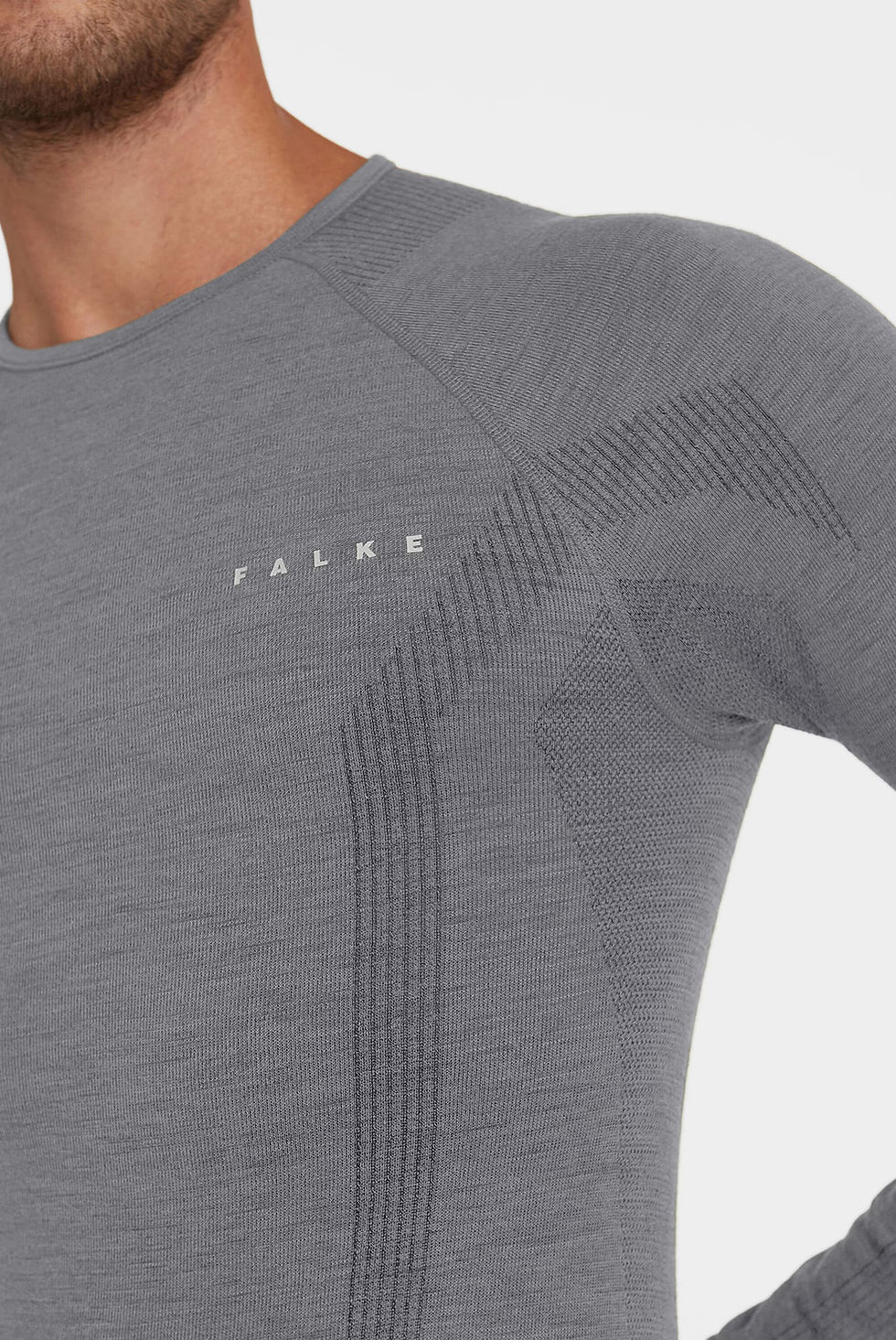 Прев'ю: Чоловічий термореглан Falke Ess Wool-Tech 33481-3757 S