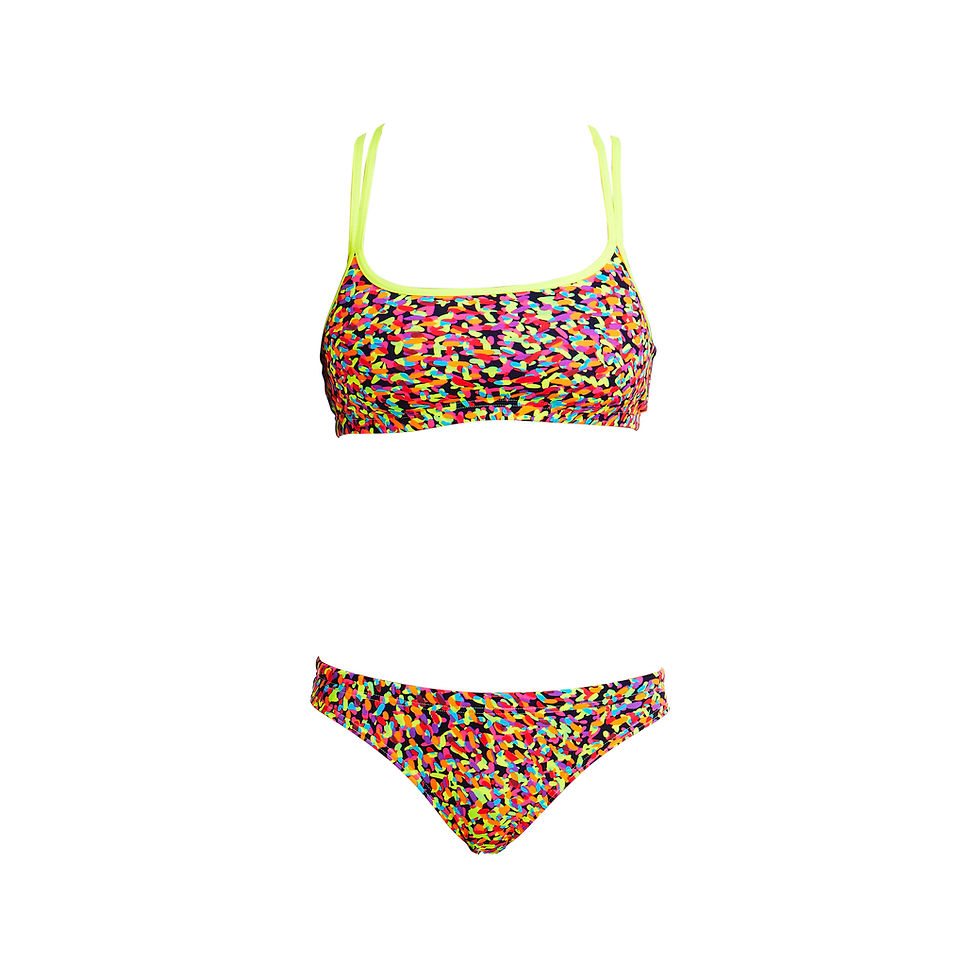 Хлоростійкий купальник Funkita Vapour Scale (РОЗМІР Girls 14-30UK/USA), кольоровий роздільний купальник. Інтернет-магазин SwimDream