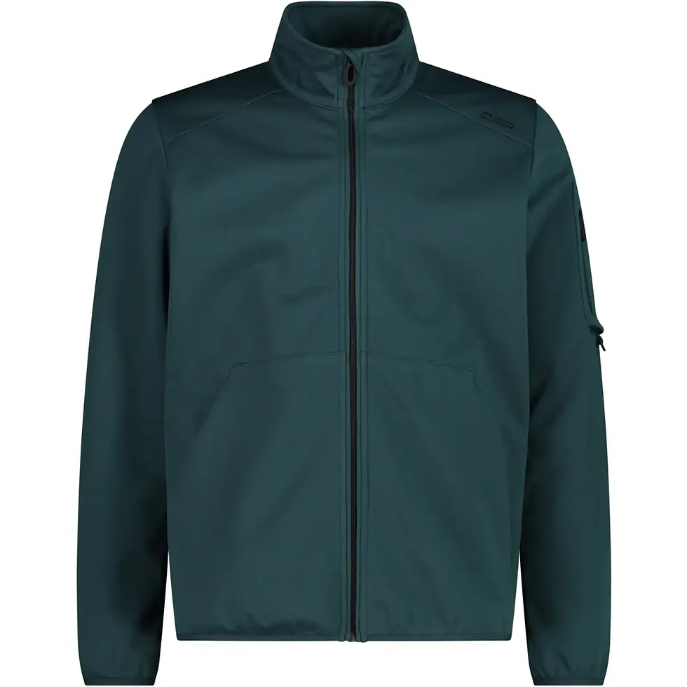 Зелена куртка на блискавці, вид спереду. Інтернет-магазин SwimDream.