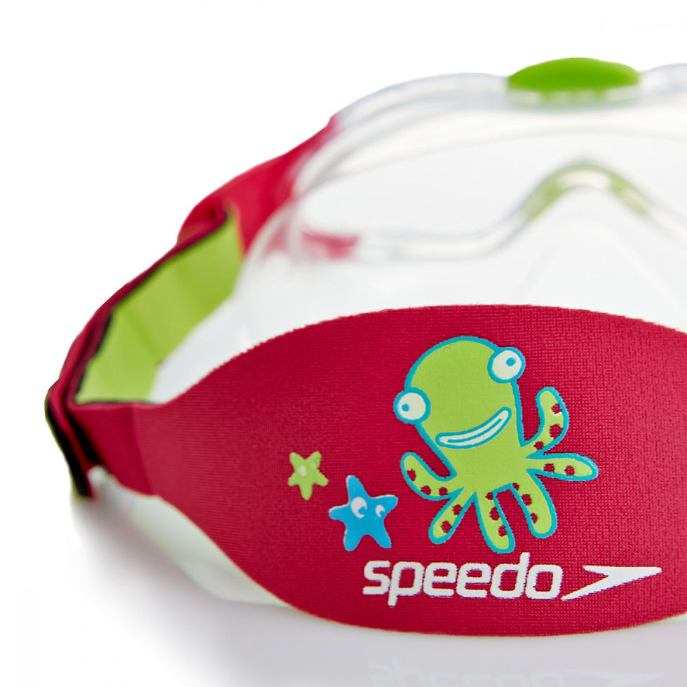 Прев'ю: Дитячі плавальні окуляри Speedo з малюнком восьминога, надпис Speedo, SwimDream