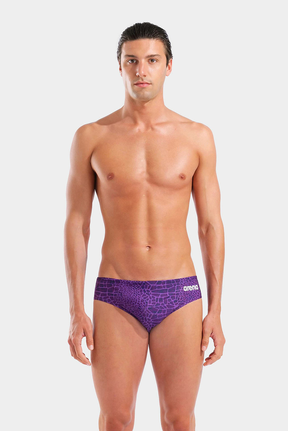 Прев'ю: Чоловічі плавки Arena SNAKESKIN SWIM BRIEFS team purple