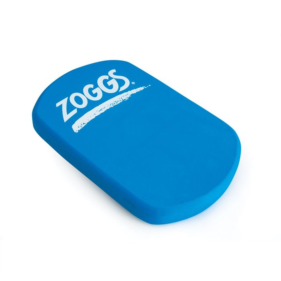 Blue ZOGGS kickboard, white text, swimming equipment. Інтернет-магазин SwimDream