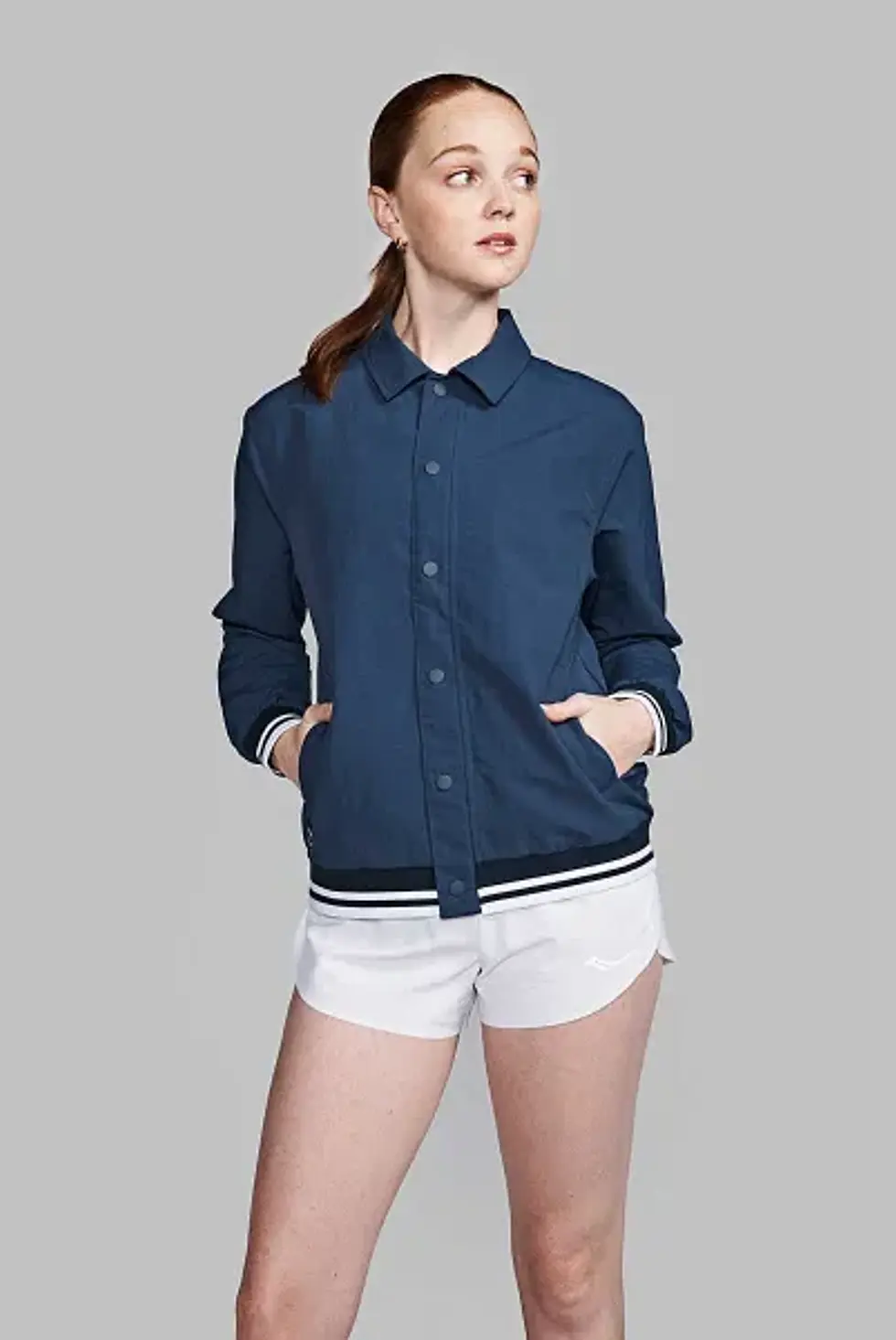 Прев'ю: Спортивна куртка Saucony Metro Coaches Jacket SAU800075-NV XL