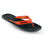 Прев'ю: Чорні шльопанці Head з помаранчевою деталлю, напис Head, продаж онлайн SwimDream.