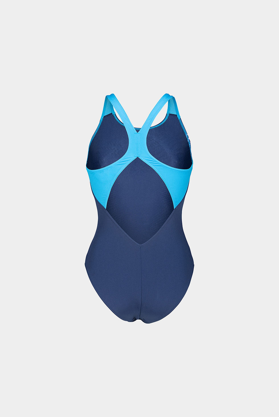Прев'ю: Жіночий купальник Arena FLOWING SWIMSUIT V BACK navy-turquoise