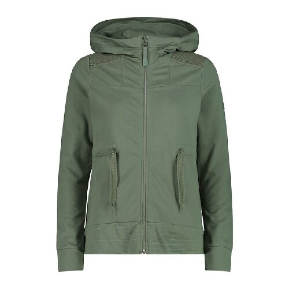 Зелена куртка з капюшоном, блискавкою та кишенями. Інтернет-магазин SwimDream.