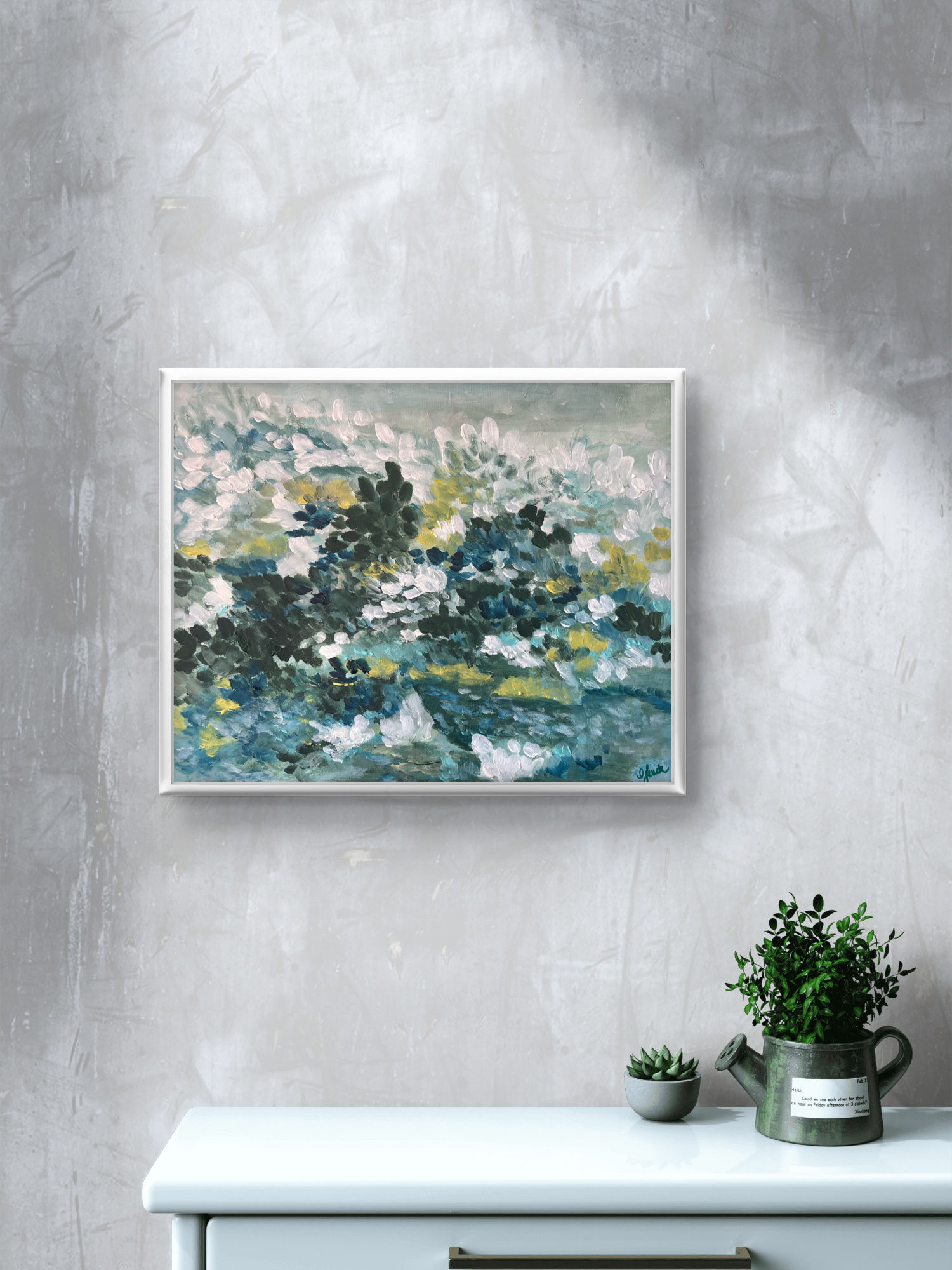 Jardin des Brumes 30 x 40 cm