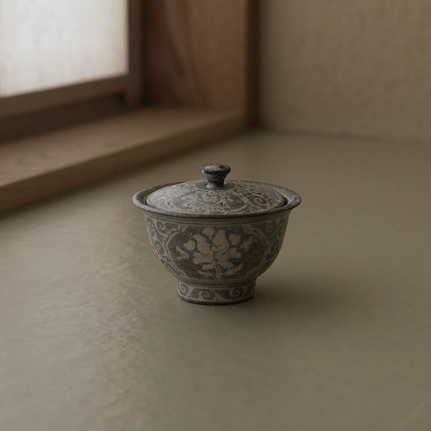 土本訓寛　7寸鉢 鶴 土本訓寛 7寸鉢 鶴 土本訓寛・土本久美子展