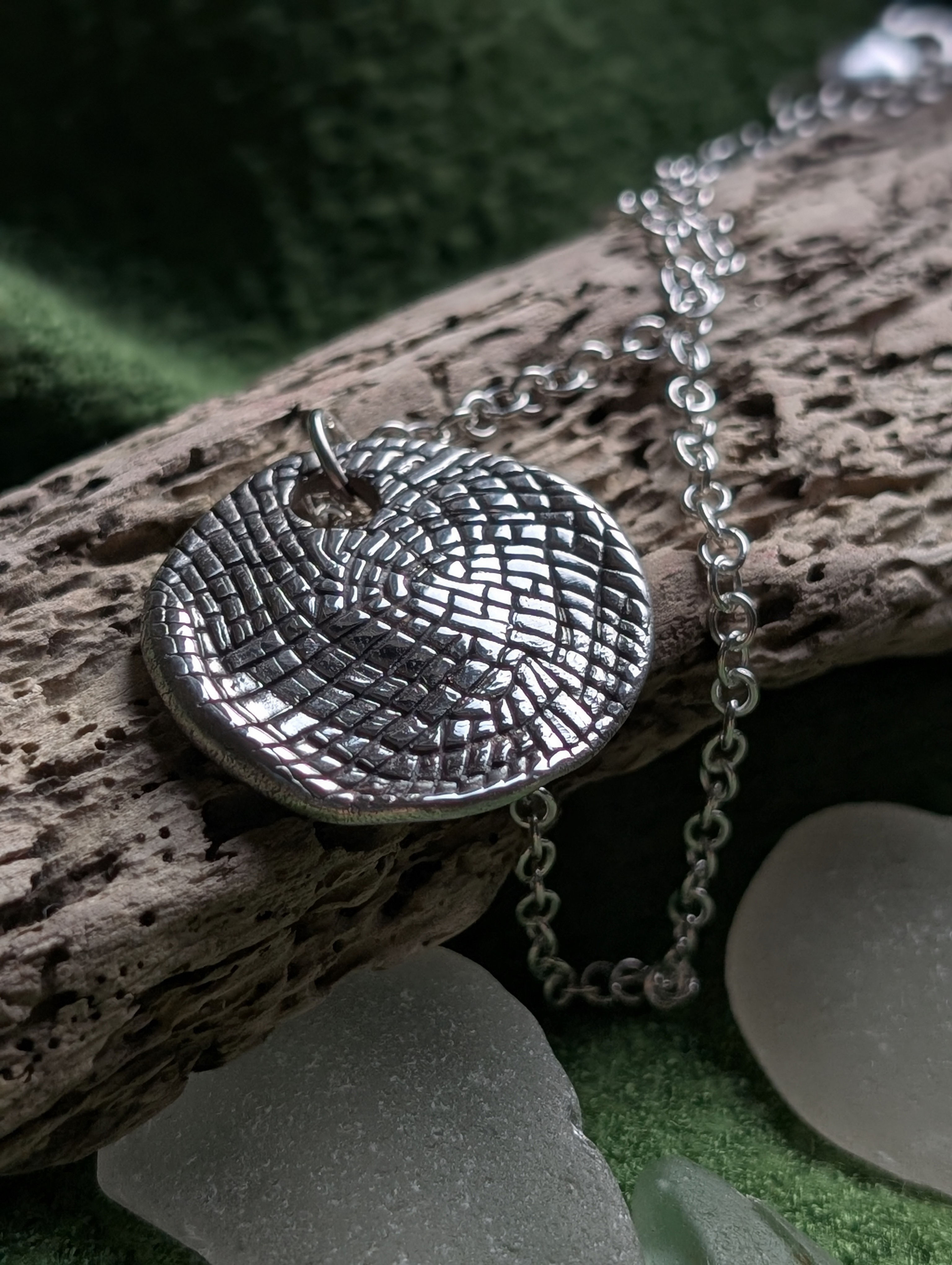 The Woven Path Heavy Talisman: Hallmarked Recycled 999 Silver – £130