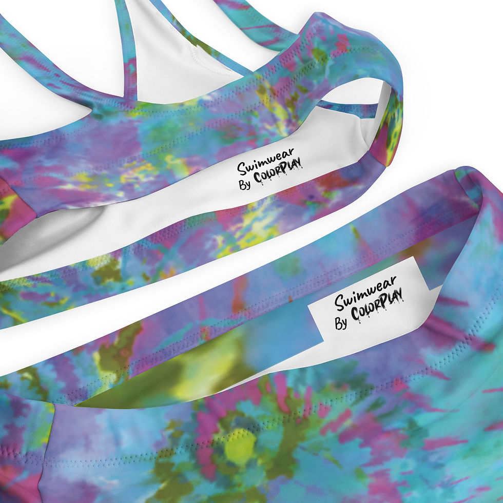 Thumbnail: ColorPlay Tie-Dye high-waisted bikini 