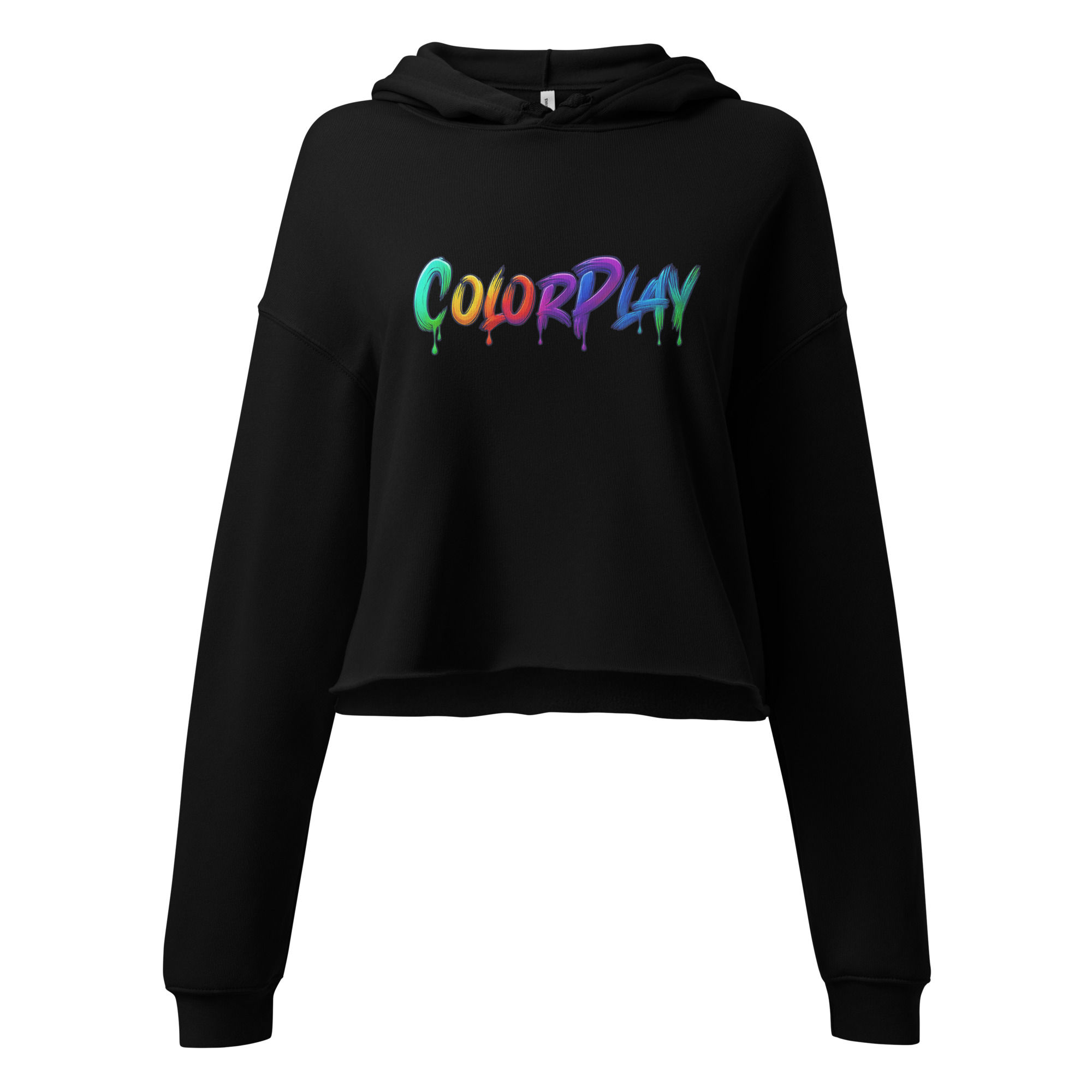 ColorPlay® Drip Logo Crop Hoodie