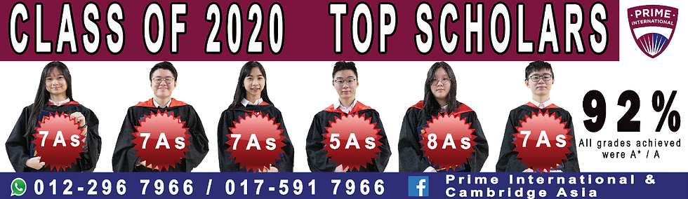 IGCSE Top Scholar 2020