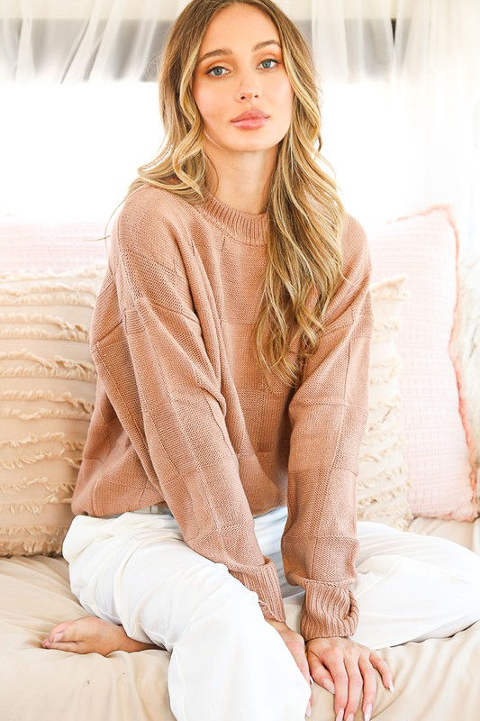 Alexa Checkered Sweater