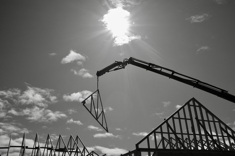 Hiab day - placing frames