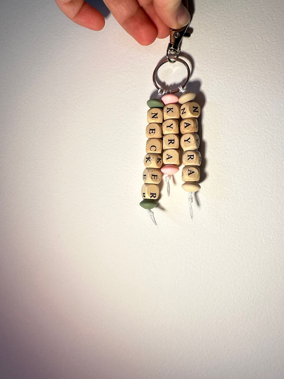 Porte-clés perles en bois PAPA