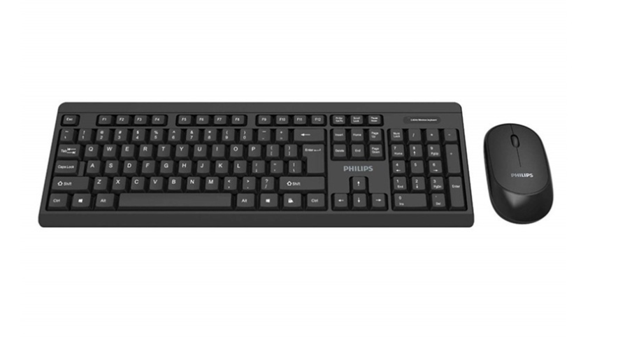 Thumbnail: Philips SPT6324 Wireless Keyboard and Mouse Combo | Ambidextrous, Low-Profile |