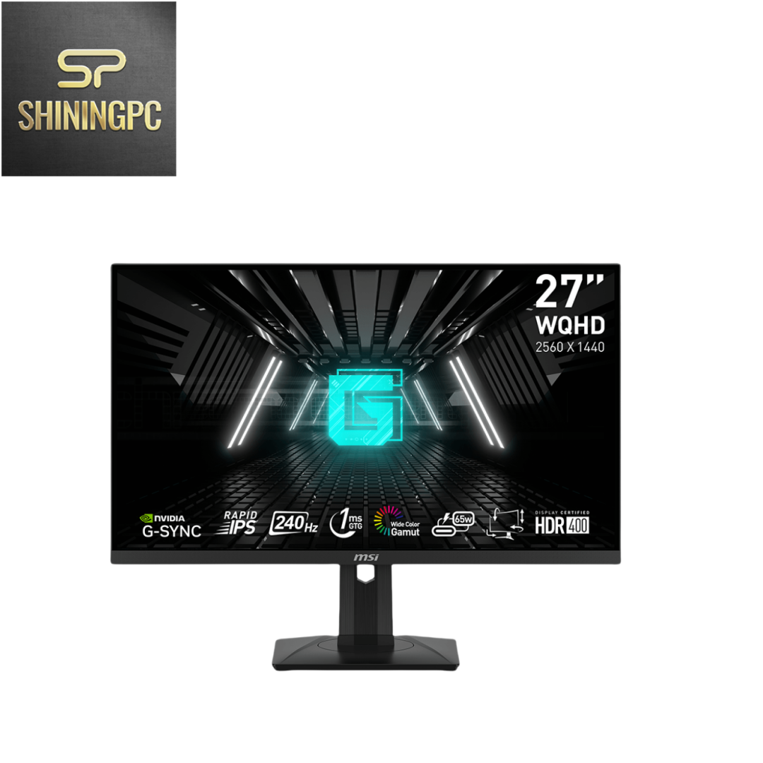 MSI G274QPX, 27" 2K Gaming Monitor, 2560 x 1440 (QHD), Rapid IPS, 1ms, 240Hz