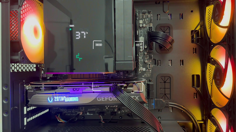 Thumbnail: Gaming Desktop Ryzen 7 5700X with RTX 4060ti digital screen gaming desktop
