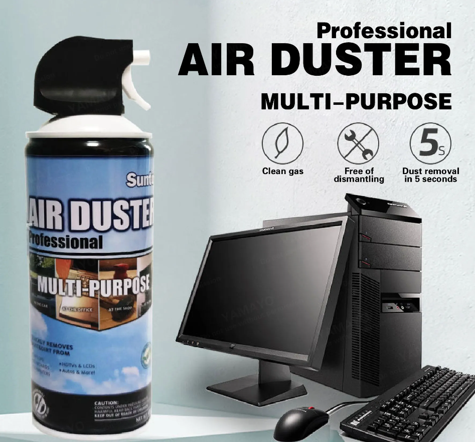 Thumbnail: SUNTO Air duster spray cleaner with Straw 400ml || Compressed Air Multi Purpose