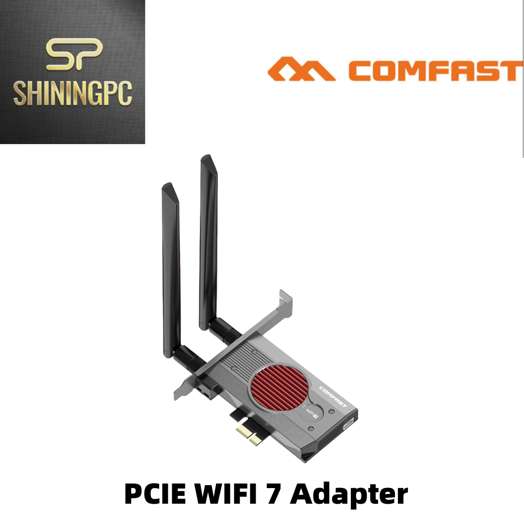Comfast 8774Mbps WiFi 7 Intel BE200 MAX PCI-E Wifi Adapter Bluetooth 5.4 Tri Ban