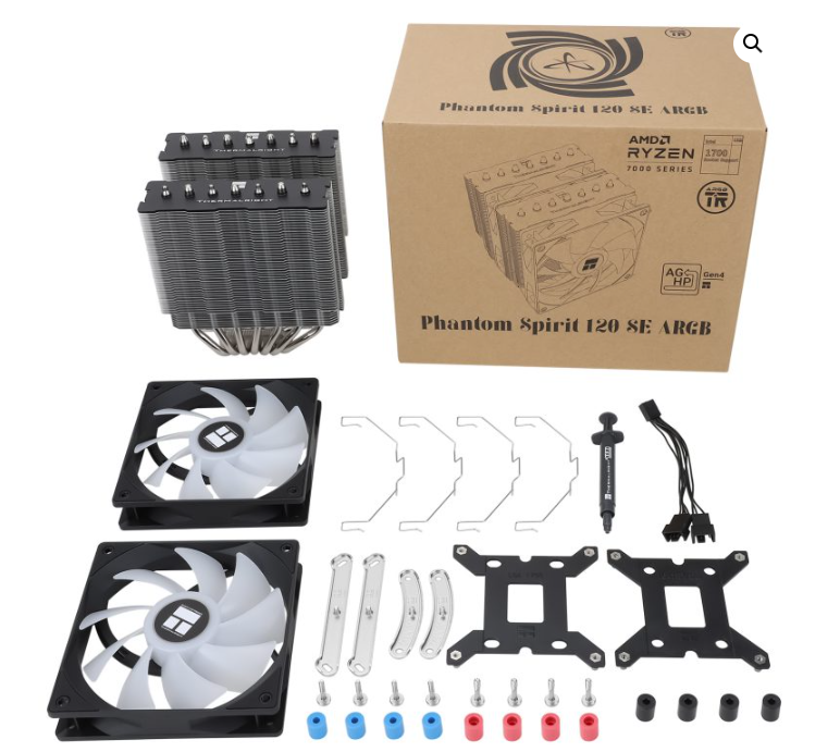 Thumbnail: Thermalright Phantom Spirit 120 SE ARGB High-Performance CPU Cooler,Dual-Tower D