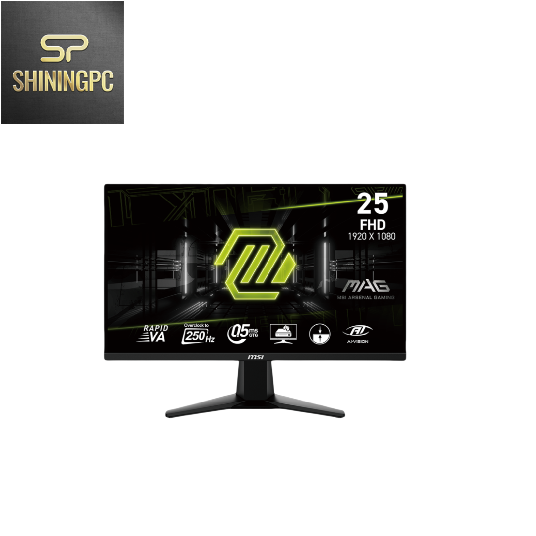 MSI MAG 255XFV 25-inch Gaming Monitor, 1920 x 1080 (FHD), 0.5ms Response Time, 2