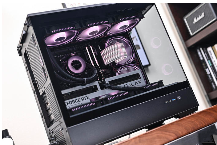 Thumbnail: Aigo Star Modern Aesthetic Panoramic Tempered Glass Mid-Tower MATX Computer Case