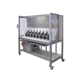 Multi-position test bench DC with integrated source