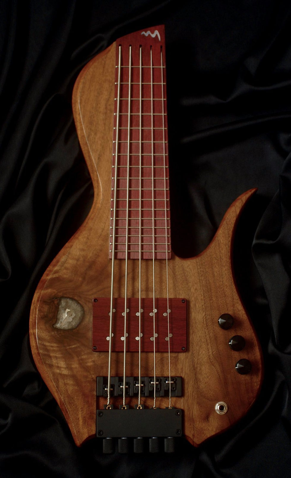 Black walnut. Purpleheart.